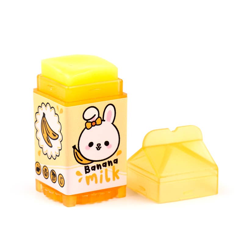 Adoramals Lip Balm in a Milk Carton Shaped Holder