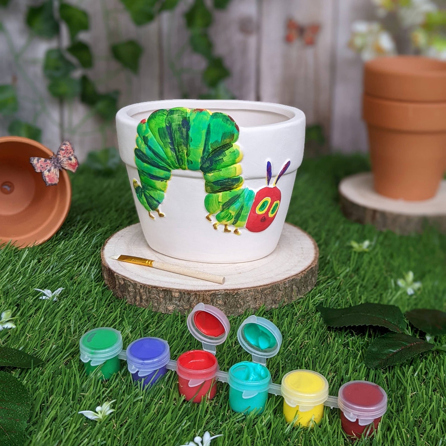 Paint Your Own Plant Pot - The Very Hungry Caterpillar