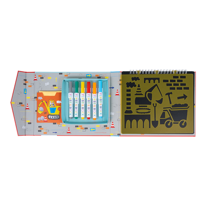 Construction Chalkboard Sketchbook