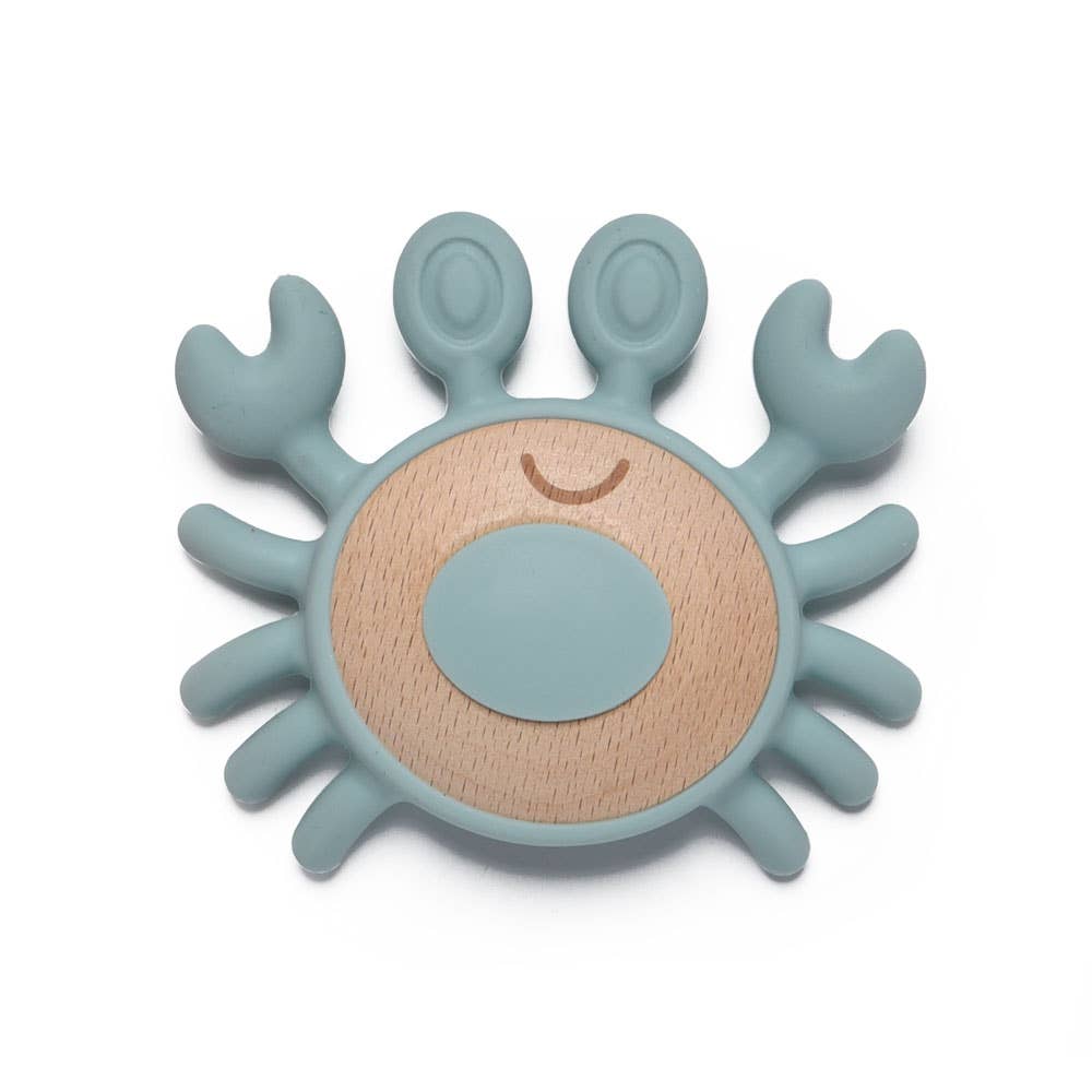 Crab Teether: Ocean Blue