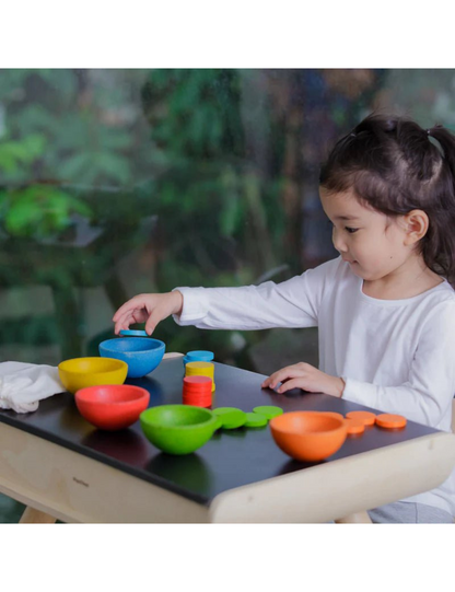 Plan Toys: Colourful Wooden Sort &amp; Count