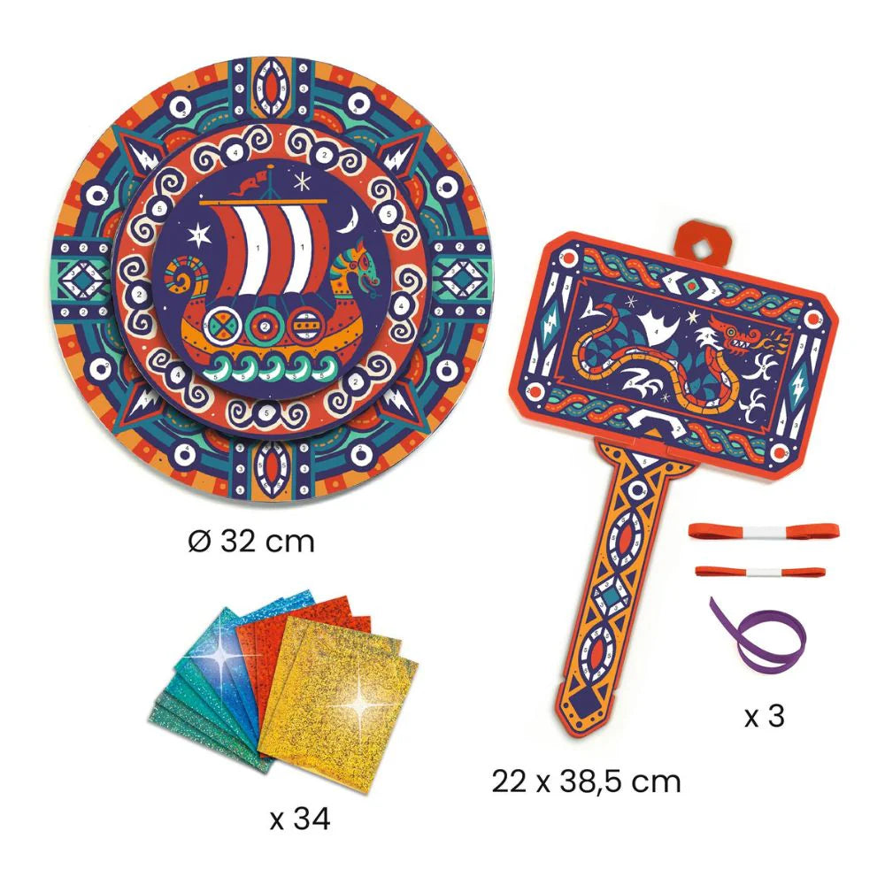 Djeco Do It Yourself - Mosaics and Stickers - Like a Viking