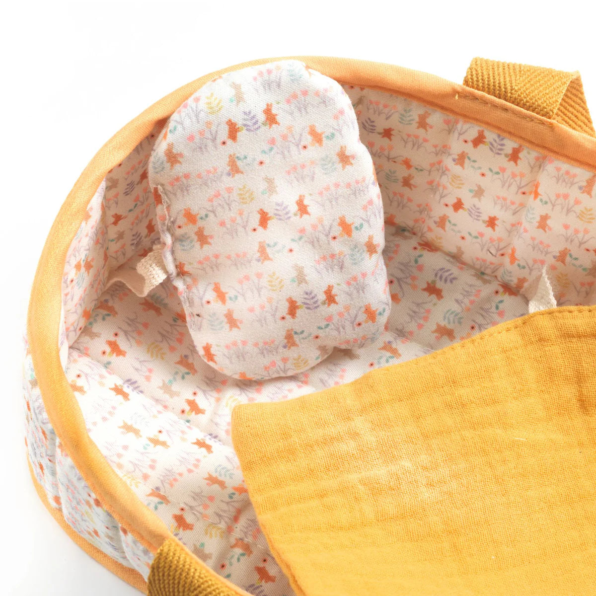 Djeco Mini Pomea Doll Bassinet - Mini Sasha