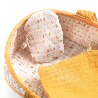 Djeco Mini Pomea Doll Bassinet - Mini Sasha