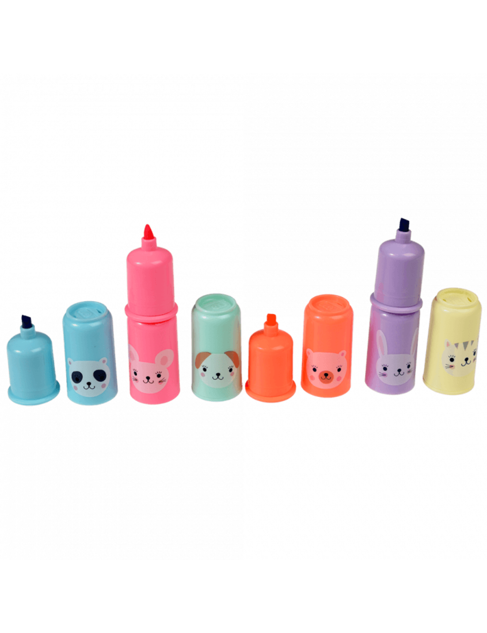Mini Animal Highlighters (pack Of 6)