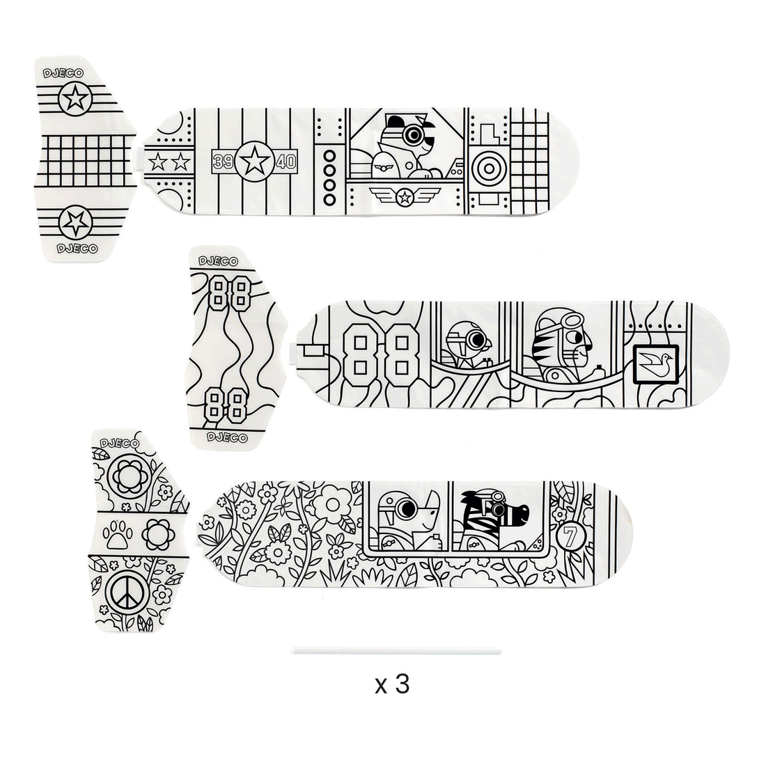 DIY To the sky Paper Planes by Djeco