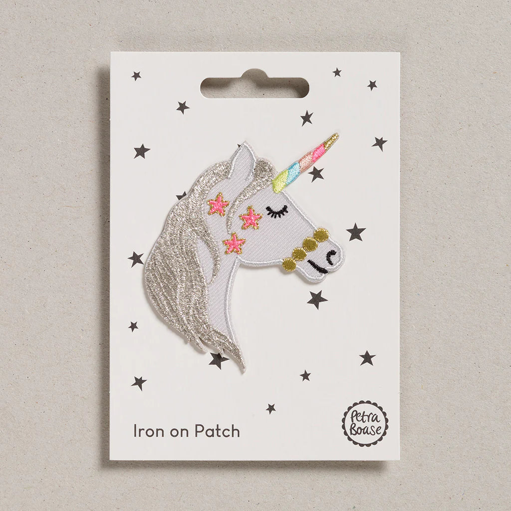 Petra Bose Iron On Patch Unicorn Head