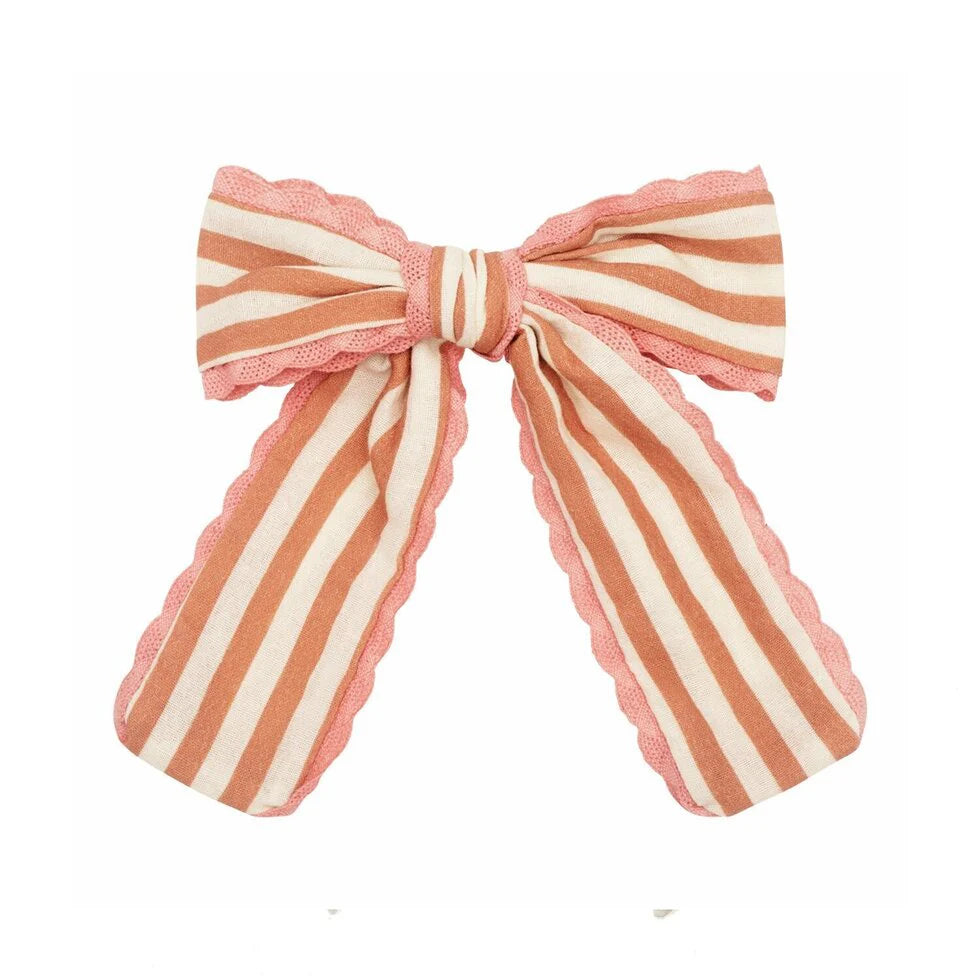 Rockahula stripy scallop long bow clip