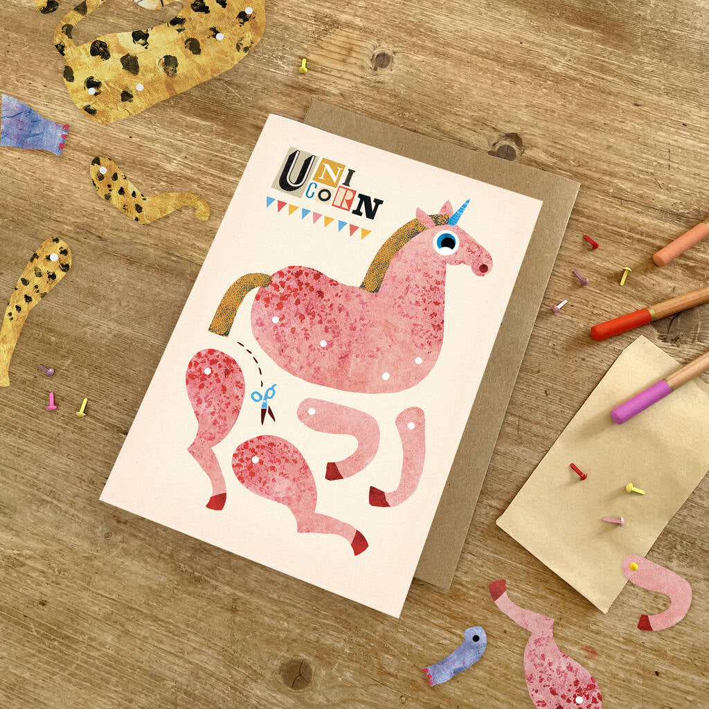 Pop out unicorn card