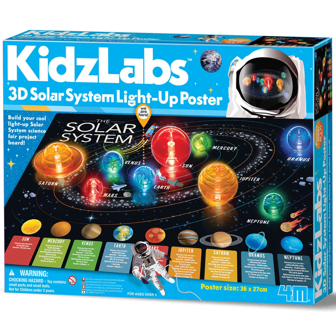 KidzLabs - 3D Solar System Light-Up Poster