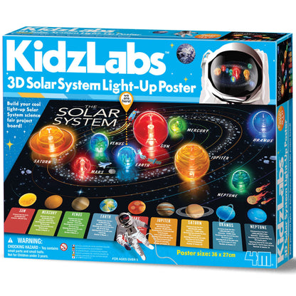 KidzLabs - 3D Solar System Light-Up Poster