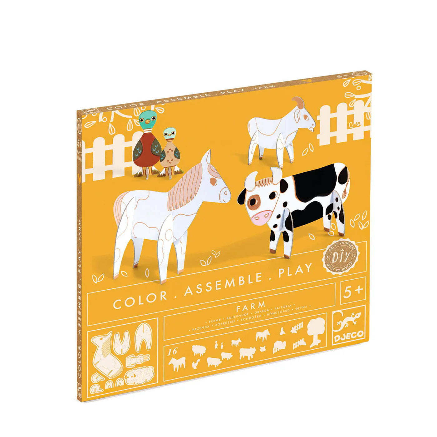 Djeco Colour, Assemble, Play - Farm