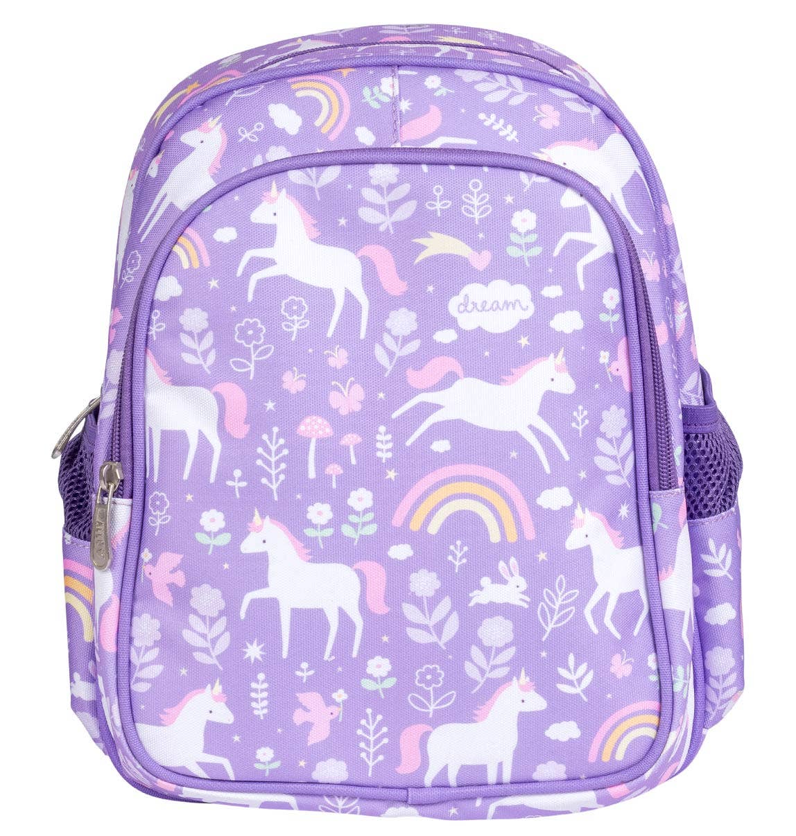 Kids insulated front compartment backpack: Unicorn dreams