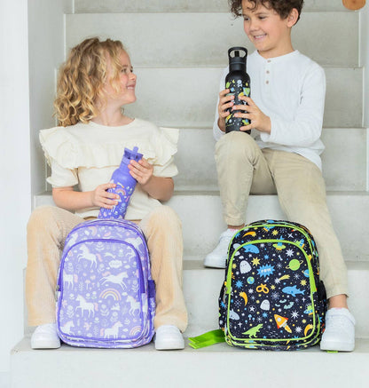 Kids insulated front compartment backpack: Unicorn dreams
