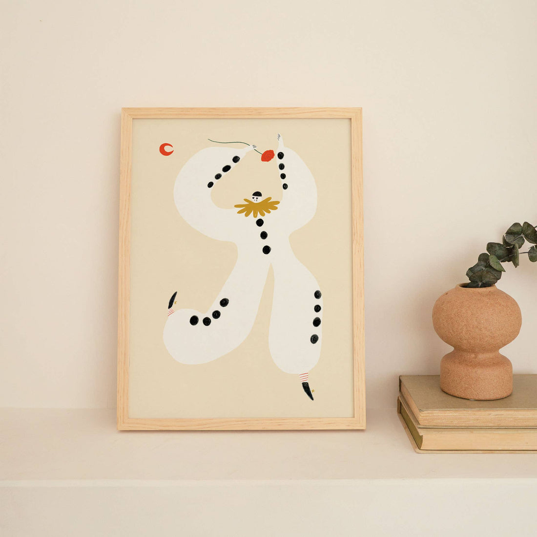 Pierrot Clown Art Print | Nursery Wall Art | Circus Wall Art: A3