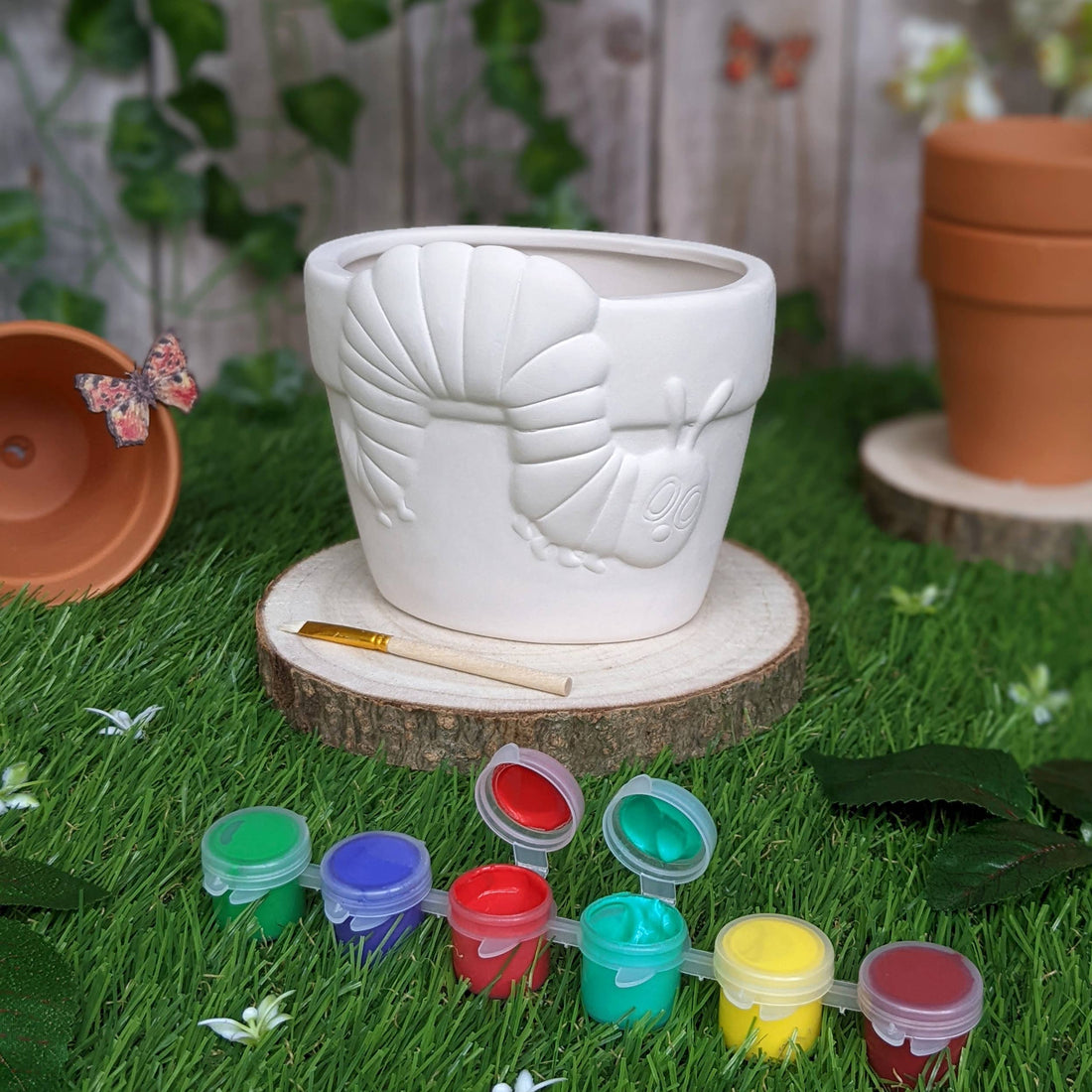 Paint Your Own Plant Pot - The Very Hungry Caterpillar