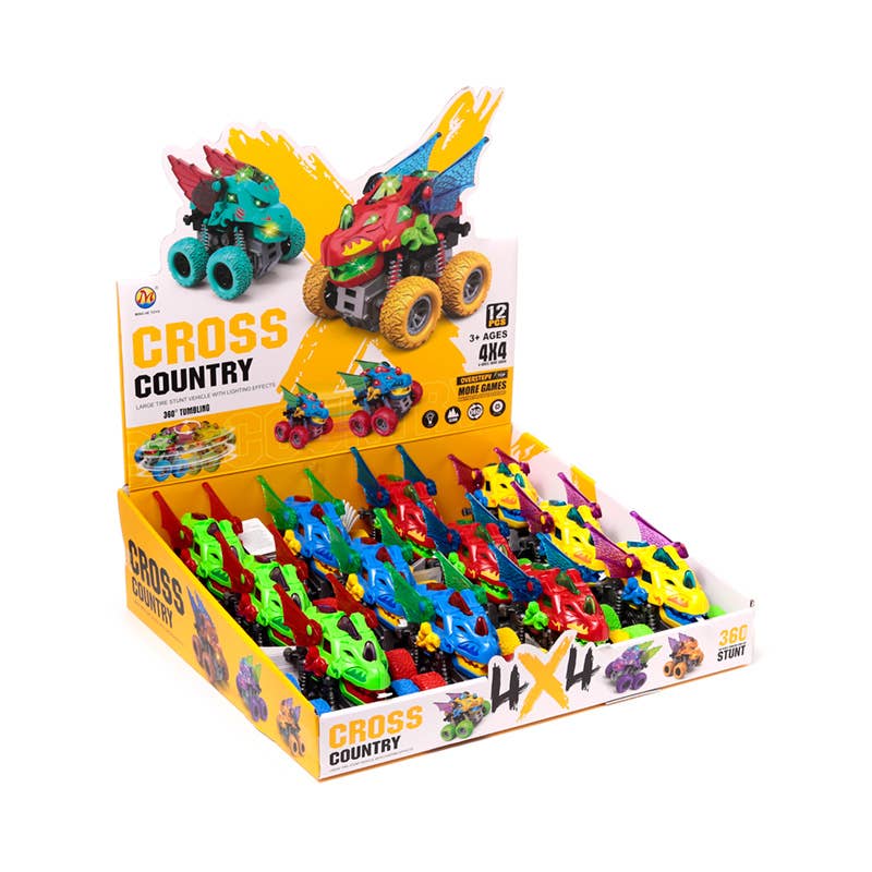 LED Off Road Dragon Head Stunt Truck Action Toy