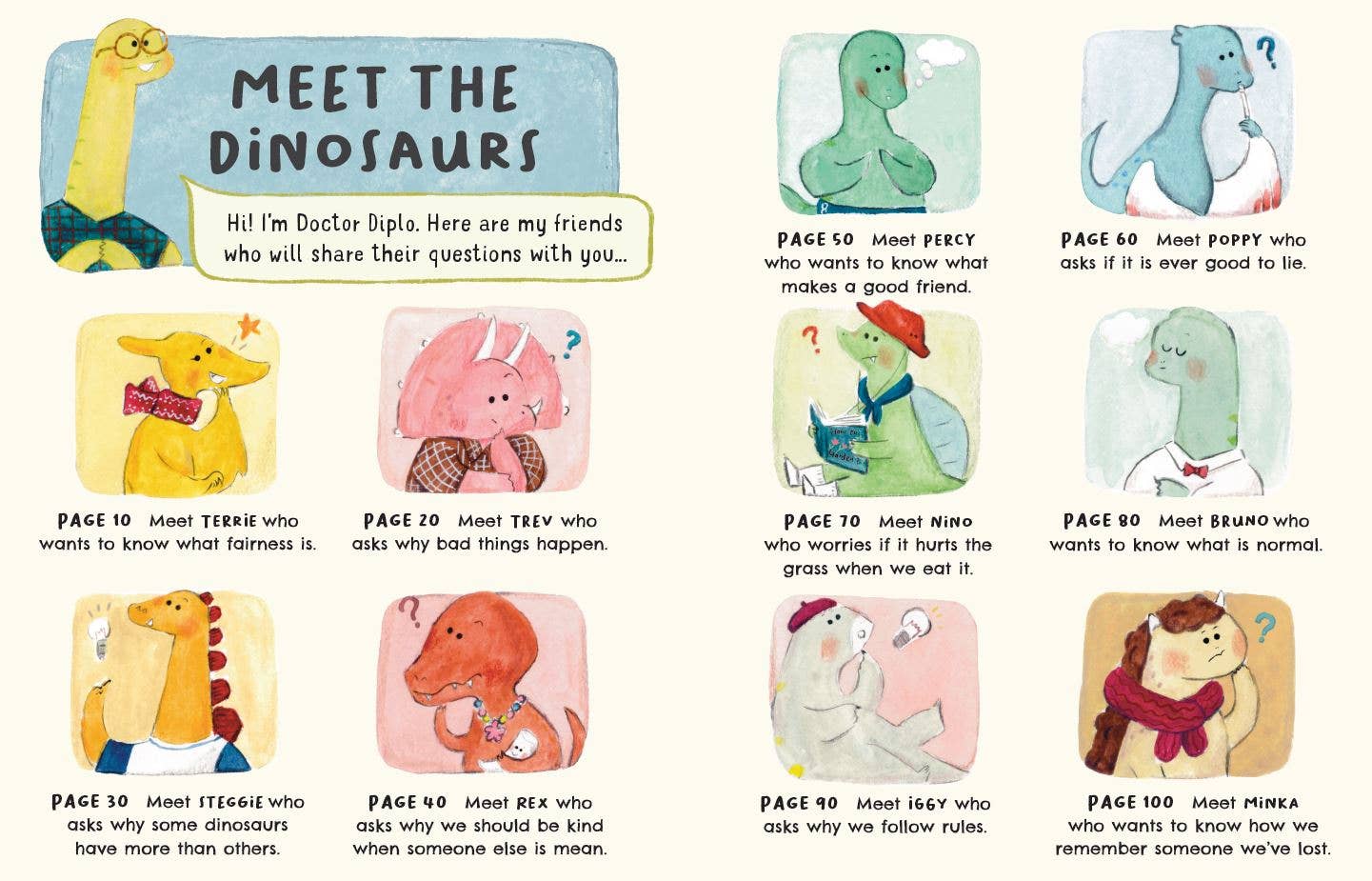 Little Dinosaurs, Big Questions - 10 Thoughtful Stories (Hardback)