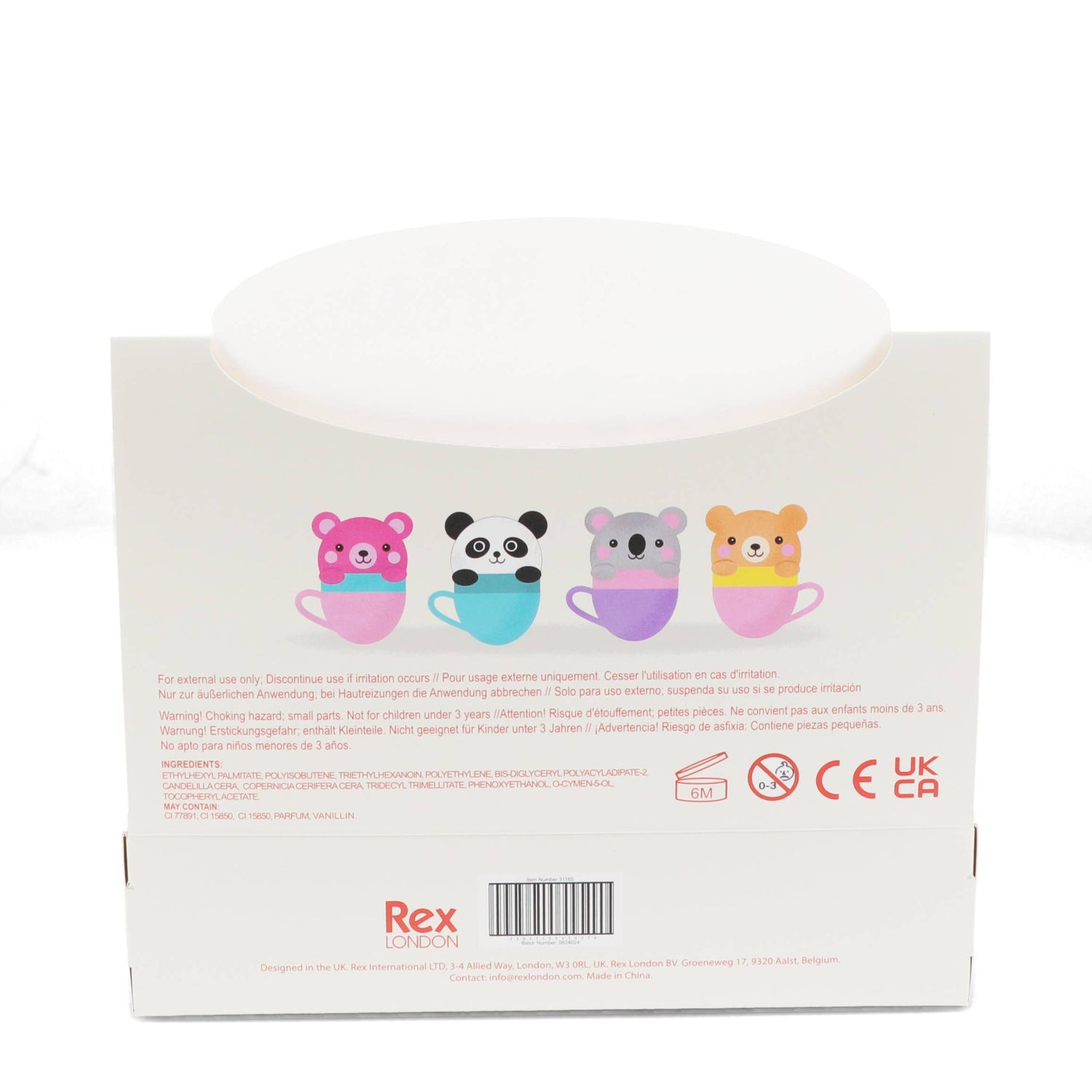 Mini Berry Scented Lip Balm (Assorted) - Teacup Animal Friends