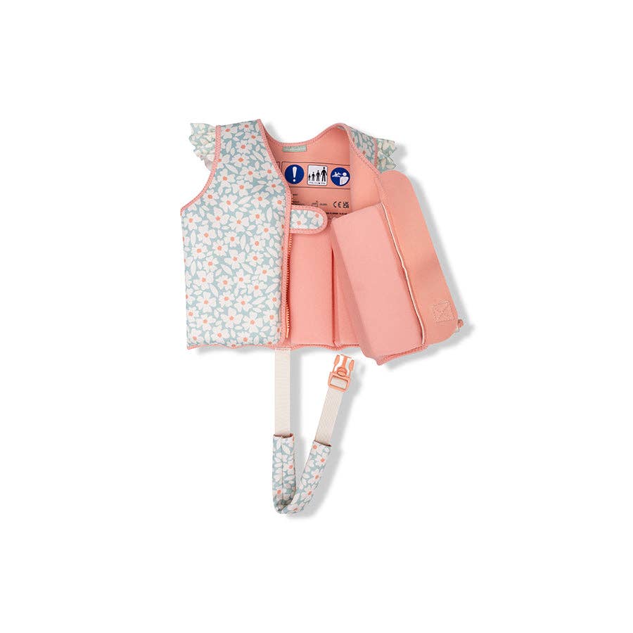 Swim Essentials | Swimming Vest 3-6: Green Flowers