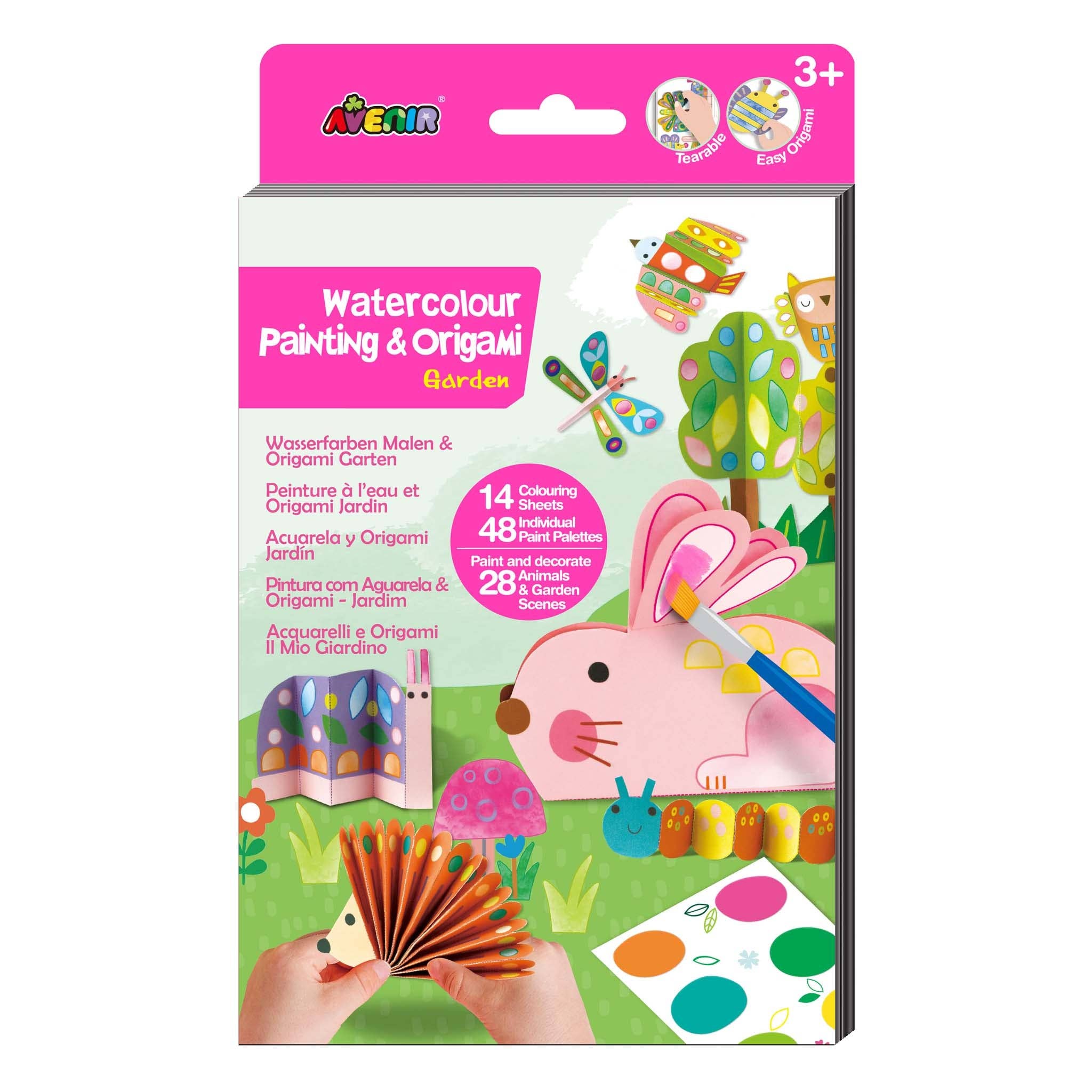 Watercolour Painting &amp; Origami Garden