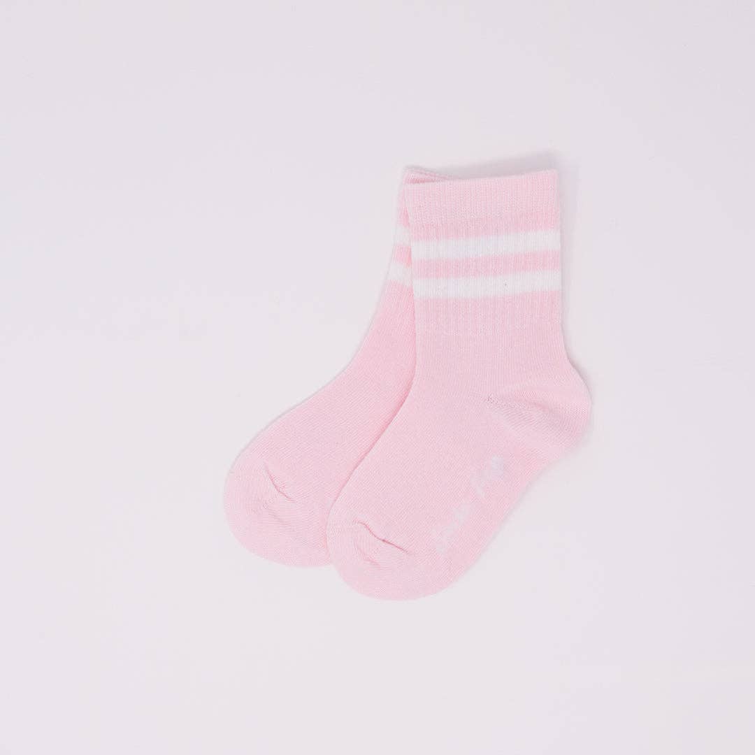 Kids Vintage Sporty Socks - Marshmallow: 0-12 months