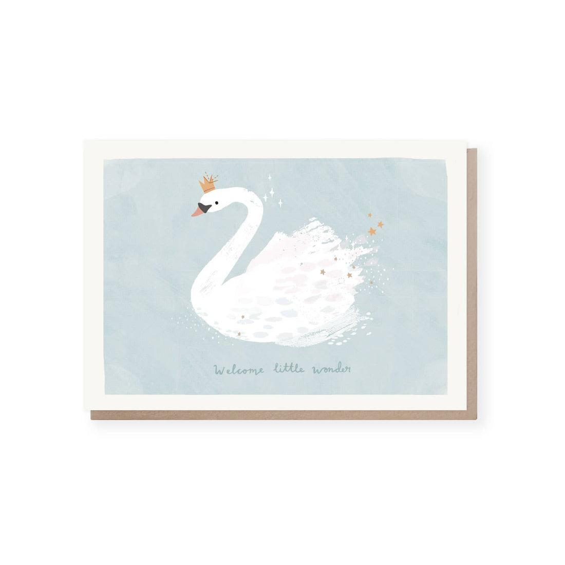New Baby Card | Swan Greeting Card | Unisex Card