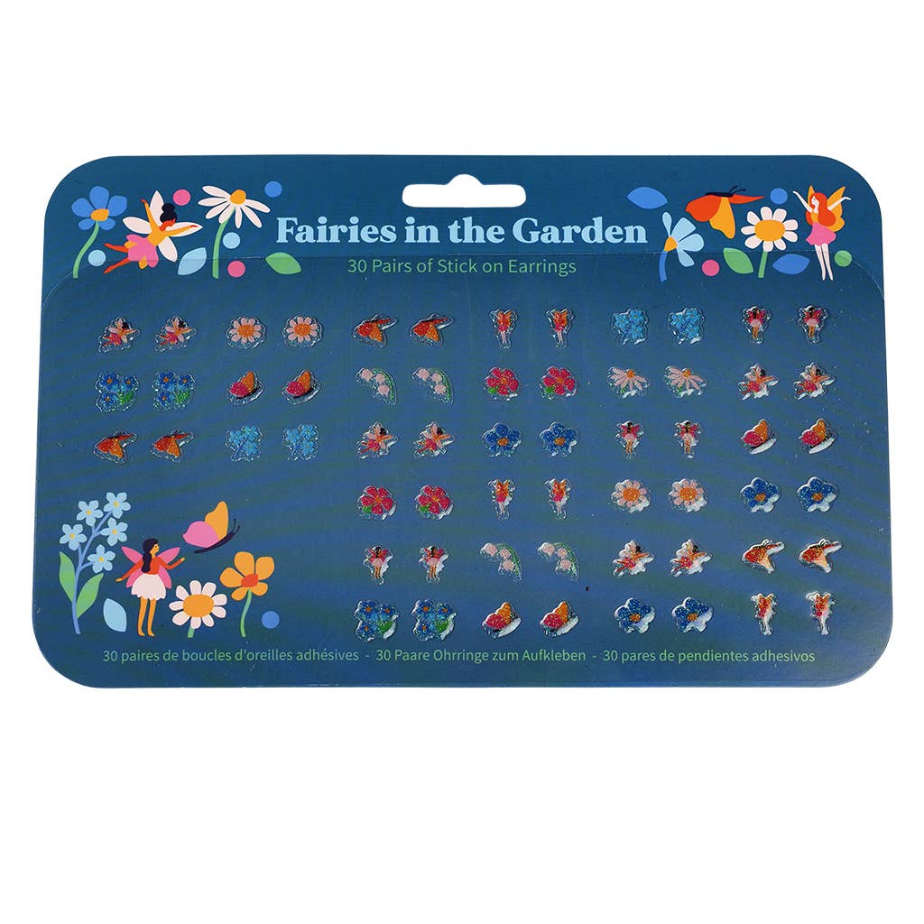 Stick On Earrings - Fairies In The Garden