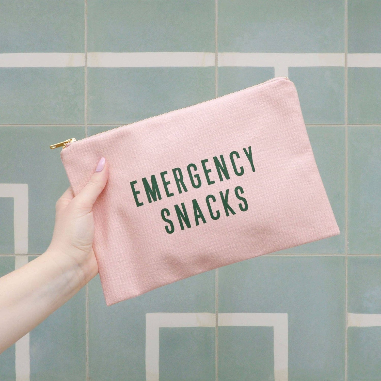 Emergency Snacks - Blush Pink Pouch