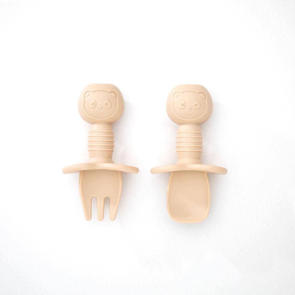 Silicone Baby Cutlery Set: Blue