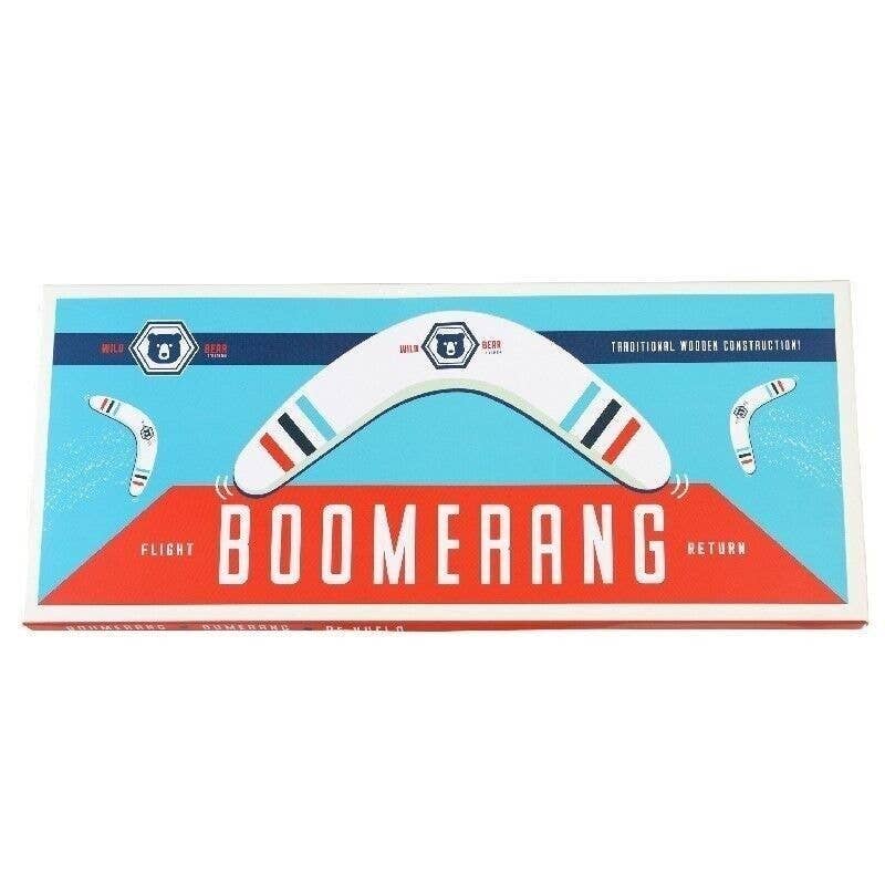 Wooden Boomerang - Wild Bear