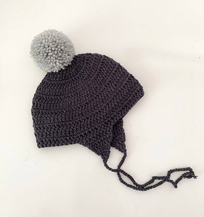Acorn bonnet: Chalky Pink / Oatmeal