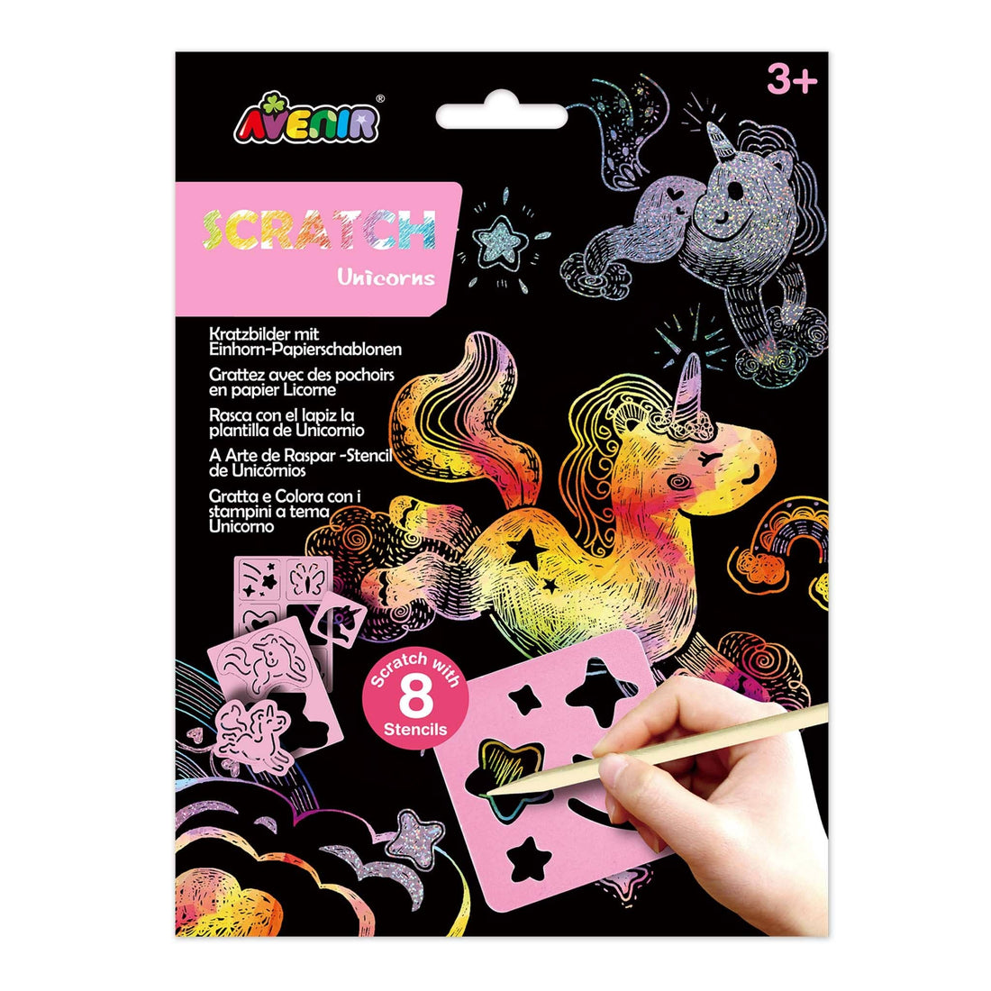 Scratch with Stencil Unicorns