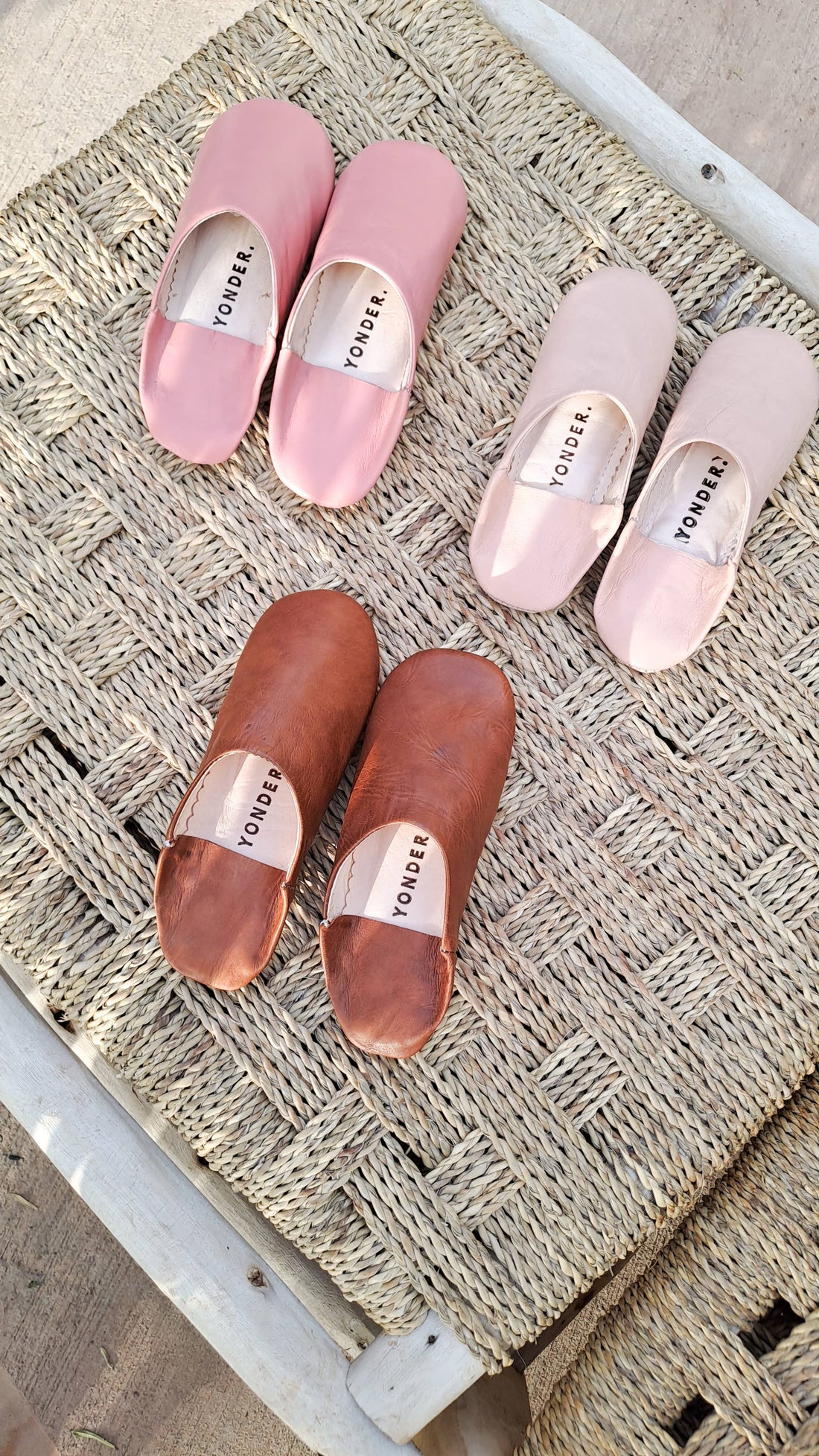 Leather Babouche Slippers | Toffee