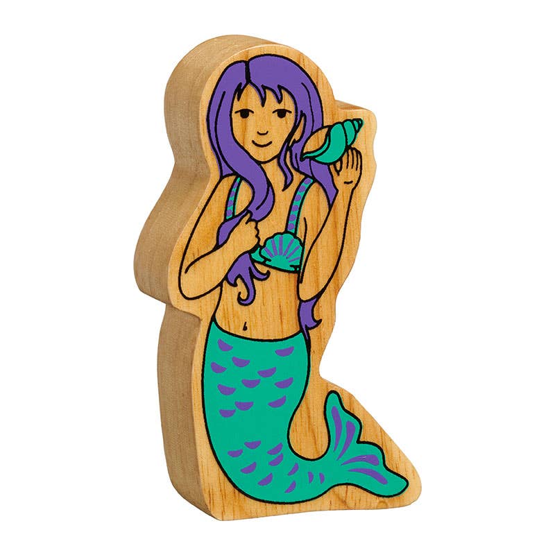 Natural Green &amp; Purple Mermaid