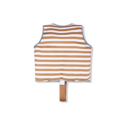 Swim Essentials | Swimming Vest 3-6: Brown White Striped