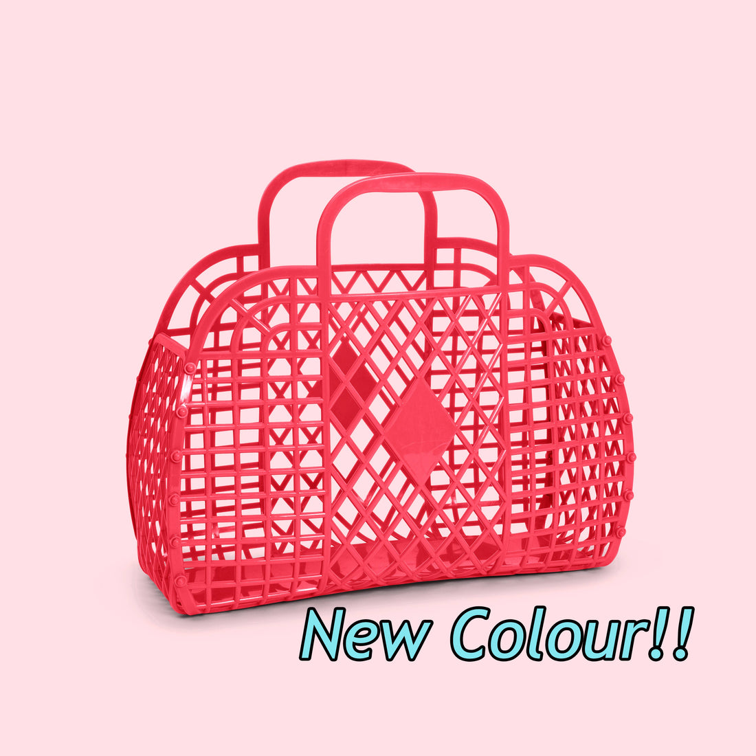 Retro Basket Jelly Bag - Small: Coral