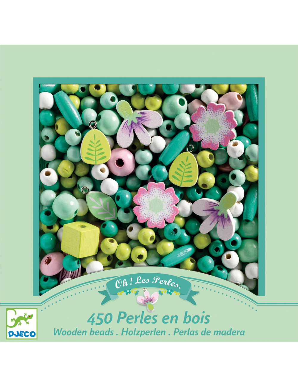 Wooden Beads - Leaves &amp; Flowers