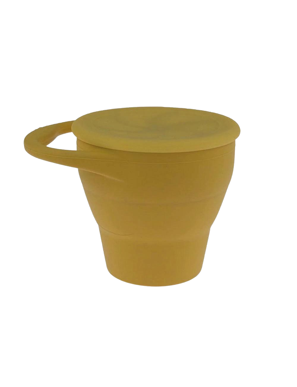 Mustard Collapsible Silicone Snack Pot