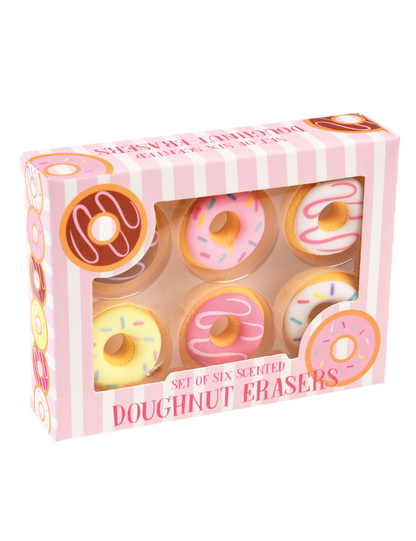 Scented Doughnut Erasers (set Of 6)