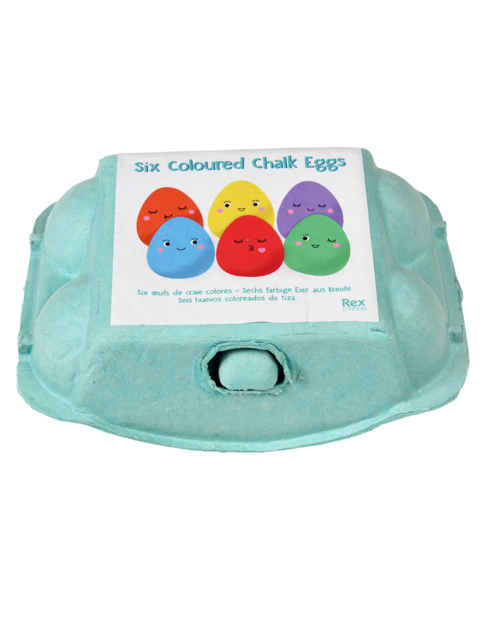 Six Coloured Chalk Eggs