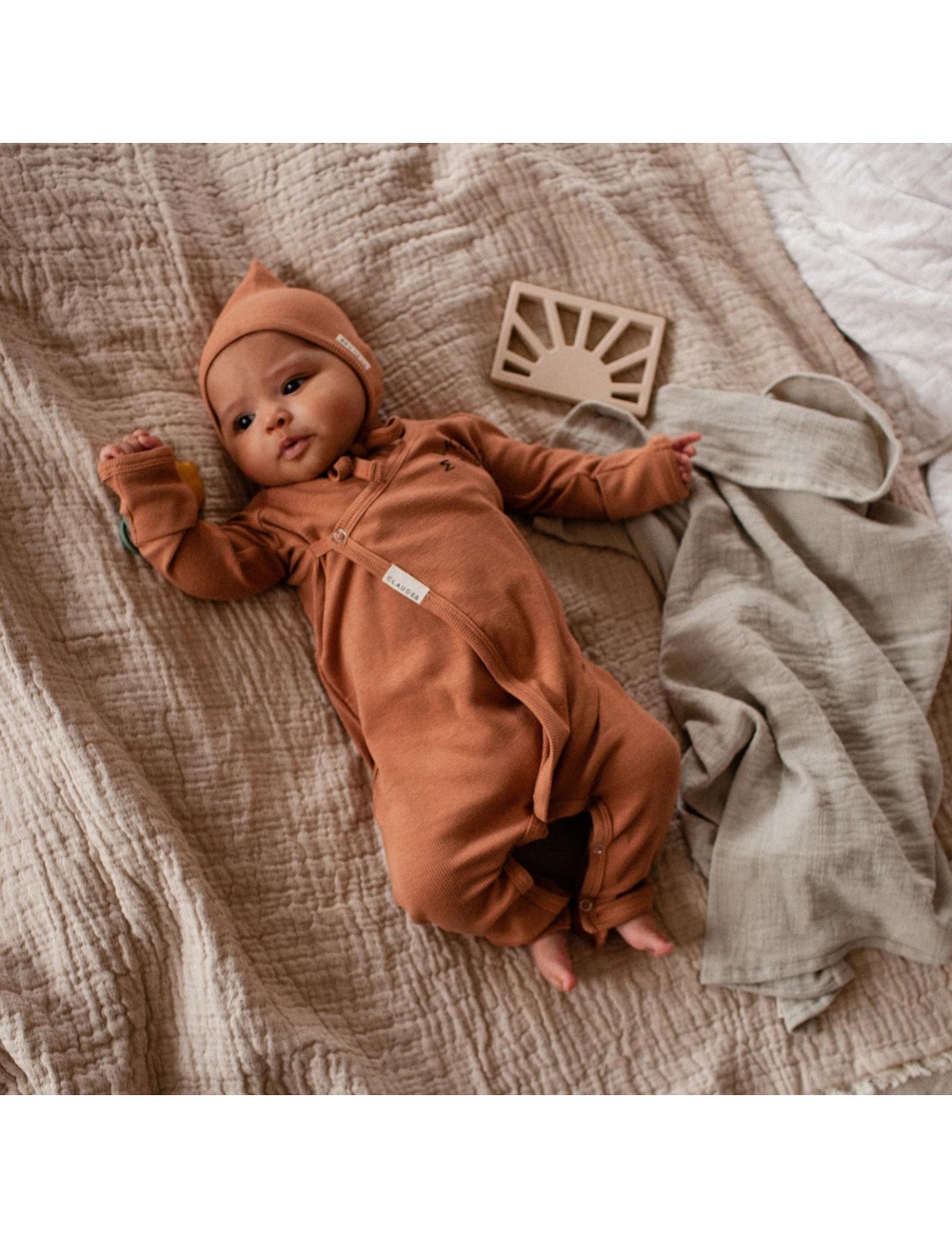 Onesie Cotton Modal Rust