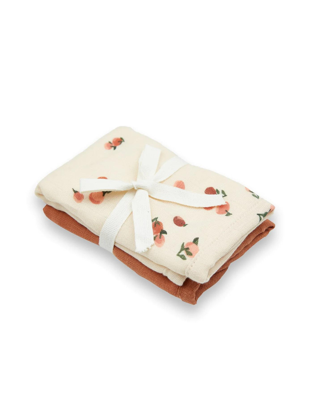 Set of Two Washcloths - Peaches