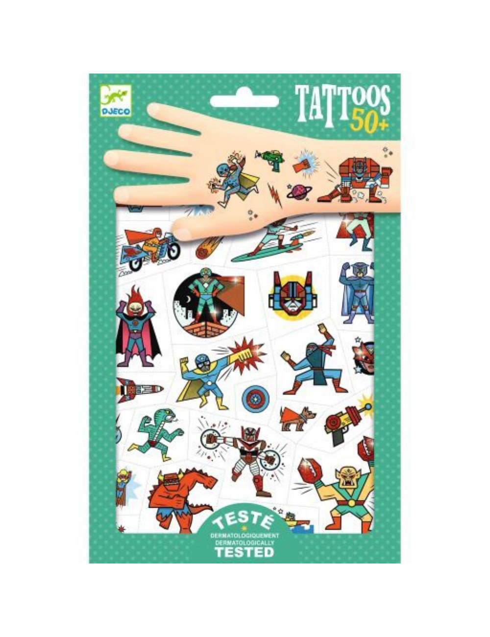 Djeco Tattoos - Heroes vs Villains