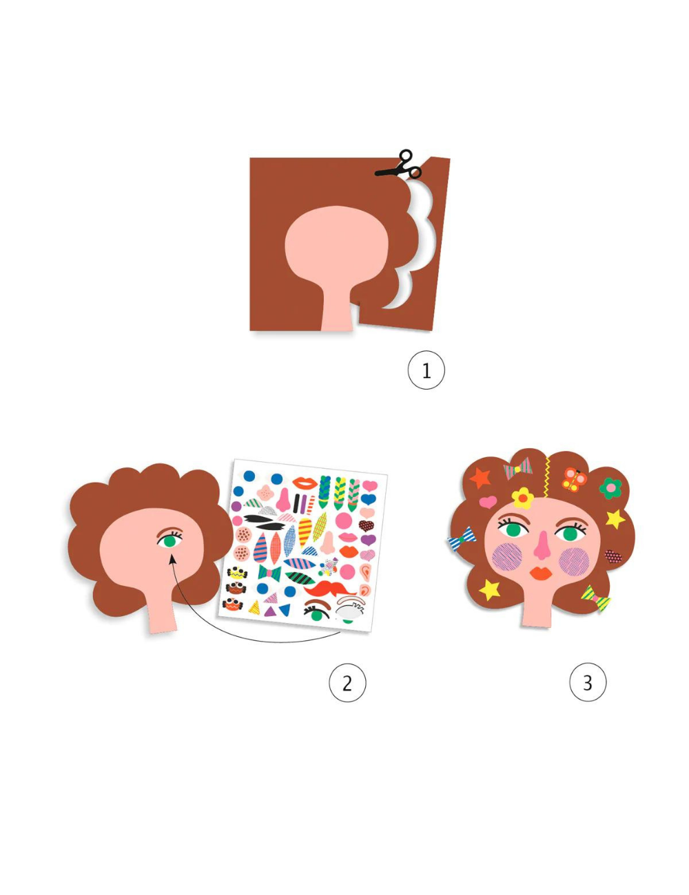 Create with Stickers Hairdressing
