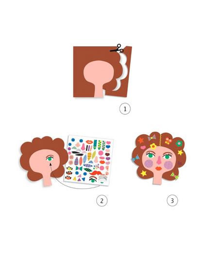 Create with Stickers Hairdressing