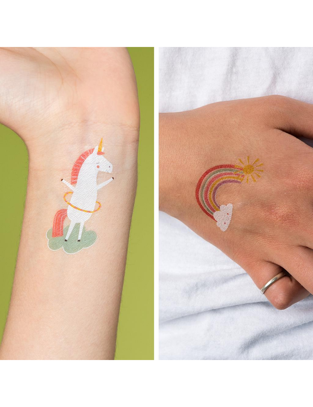 Magical Unicorn Temporary Tattoos (2 Sheets)