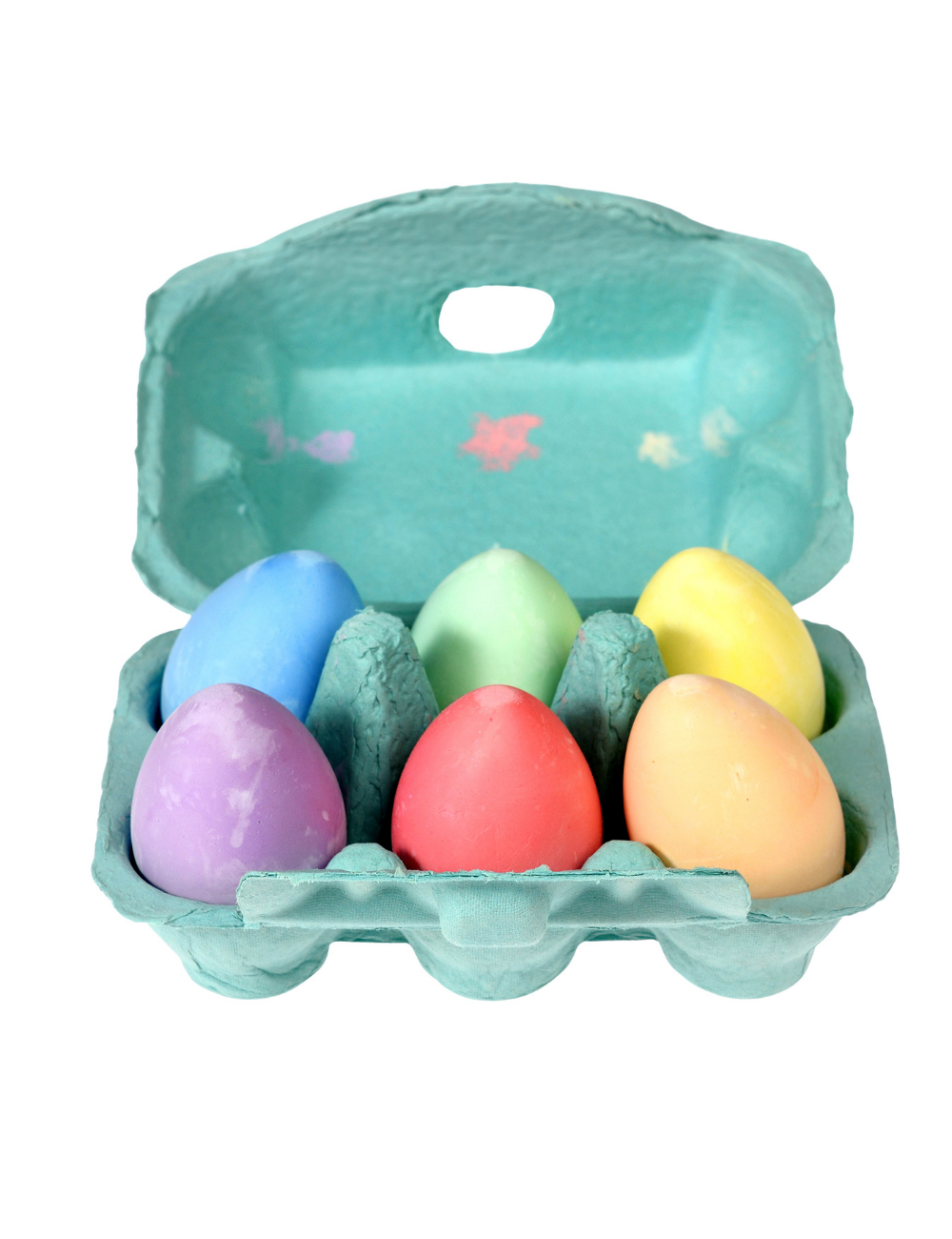 Six Coloured Chalk Eggs