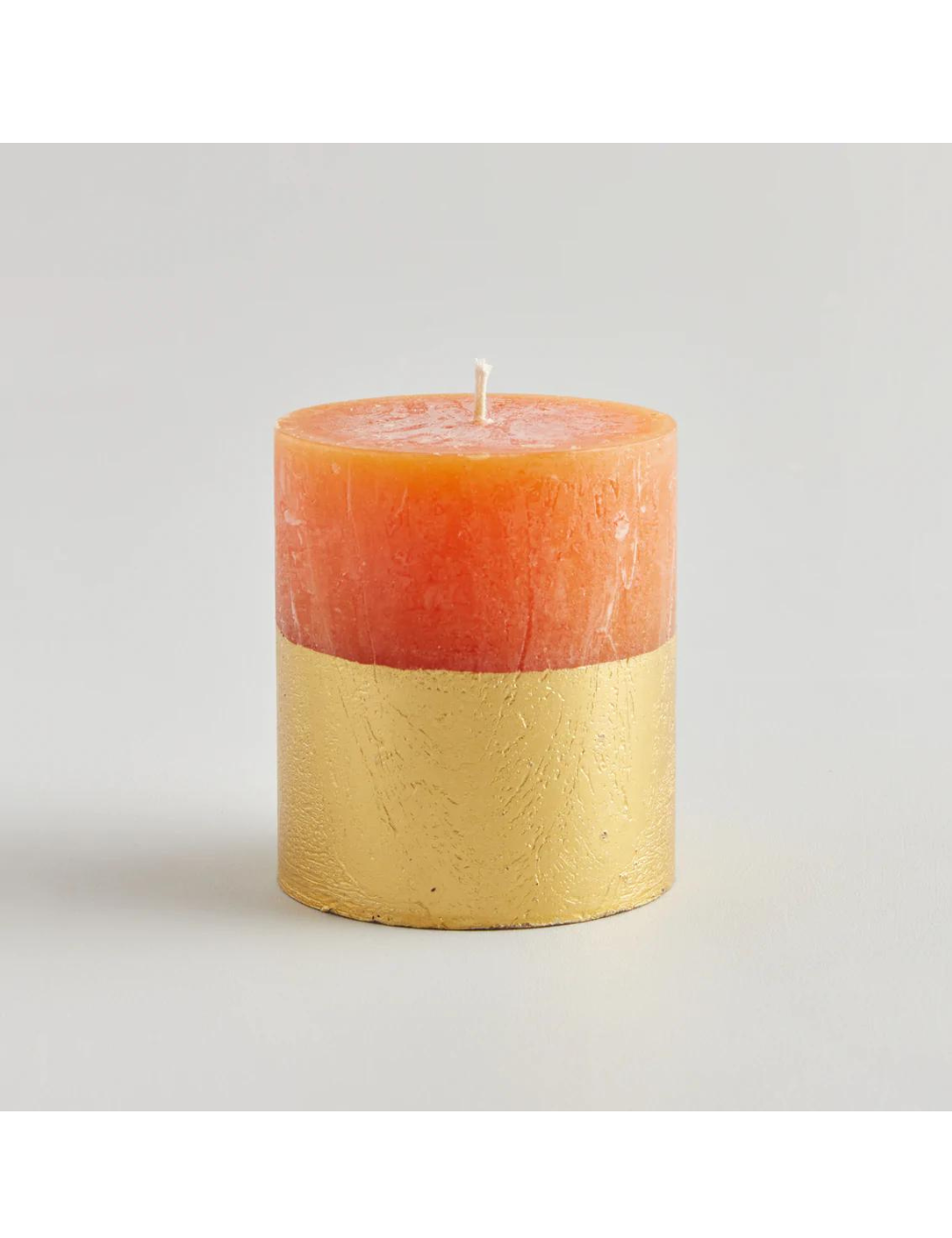 Orange &amp; Cinnamon Gold Half-Dipped Pillar