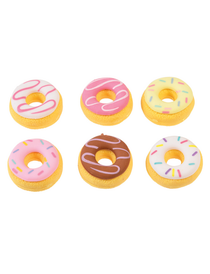 Scented Doughnut Erasers (set Of 6)